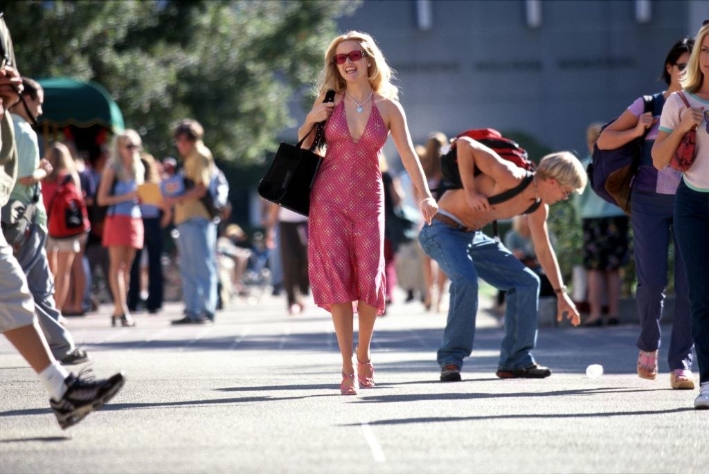 Reese Witherspoon acts in a scene from Metro-Goldwyn Mayer Pictures&#x27;&#x27; comedy &quot;Legally Blonde&quot;
