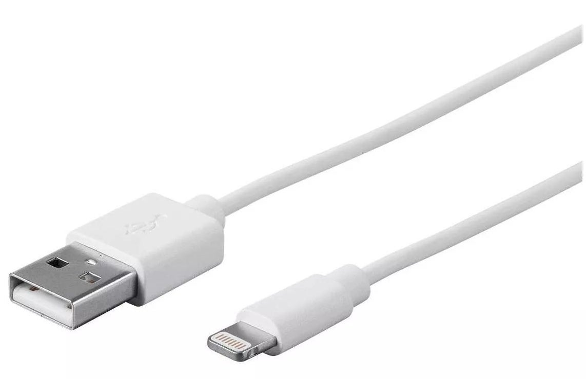 The white USB cable