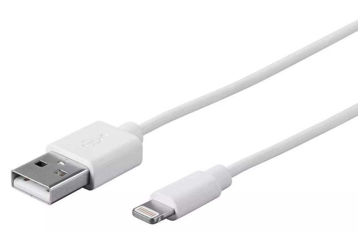 The white USB cable