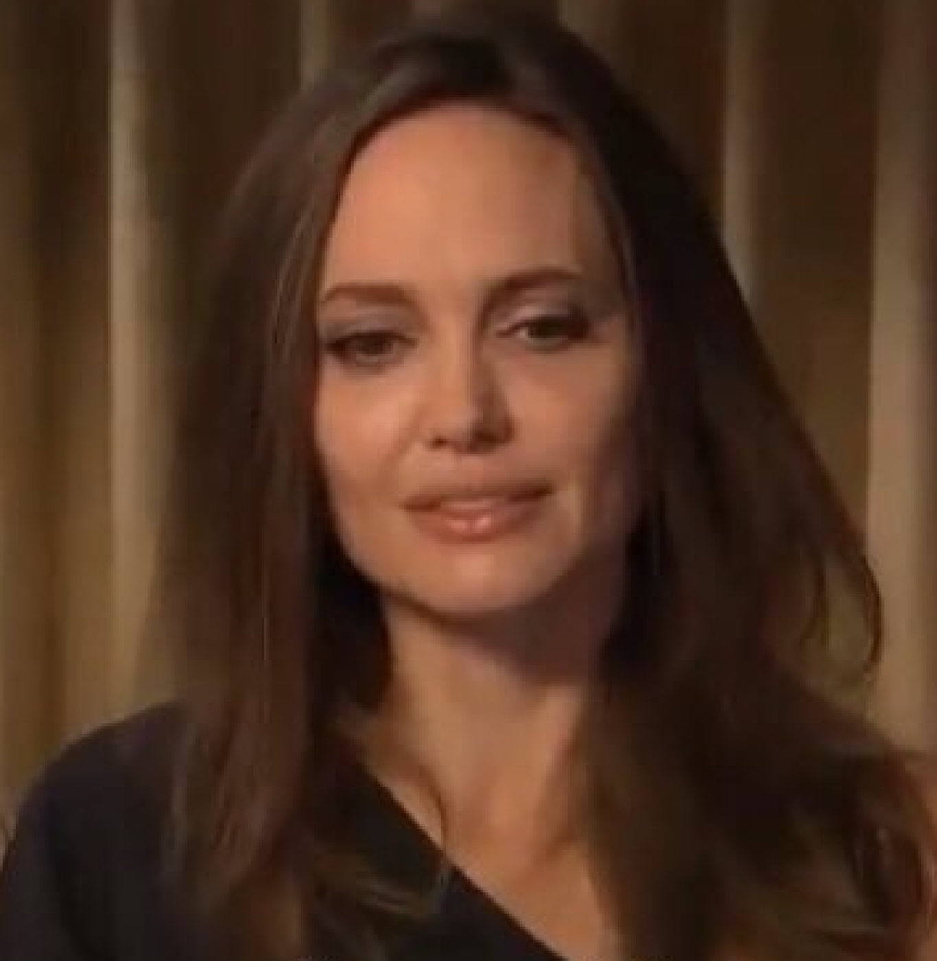 Angelina Jolie during a "Maleficent: Mistress of Evil" press junket