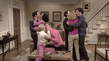 An &quot;SNL&quot; sketch featuring multiple couples kissing
