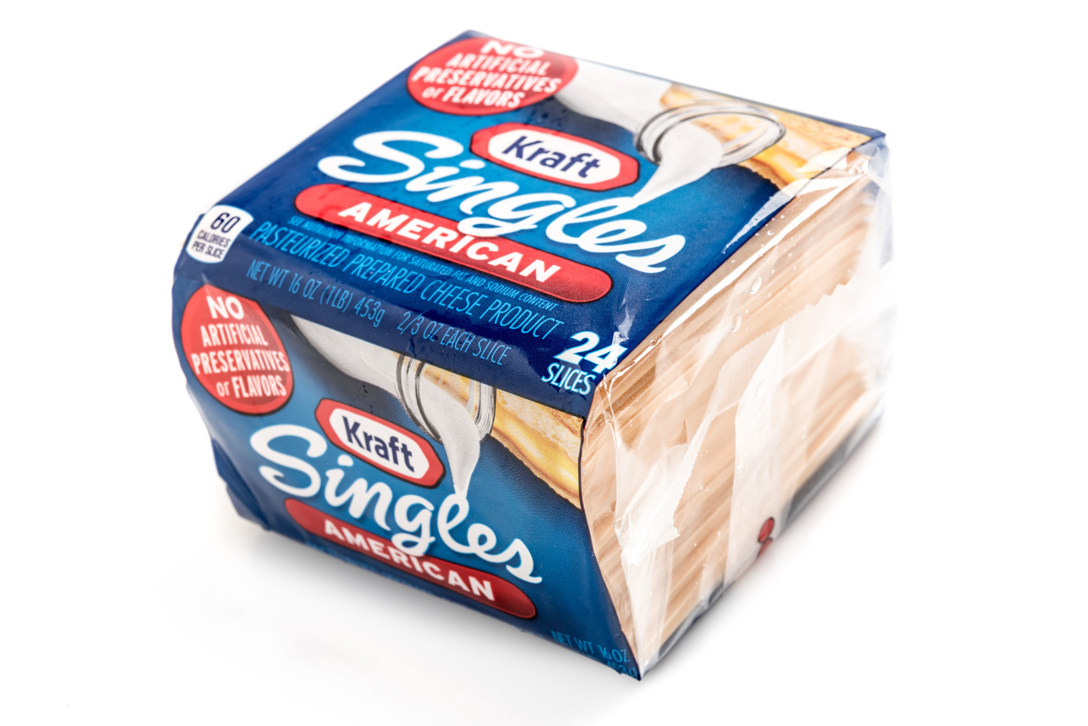 A stack of Kraft singles.