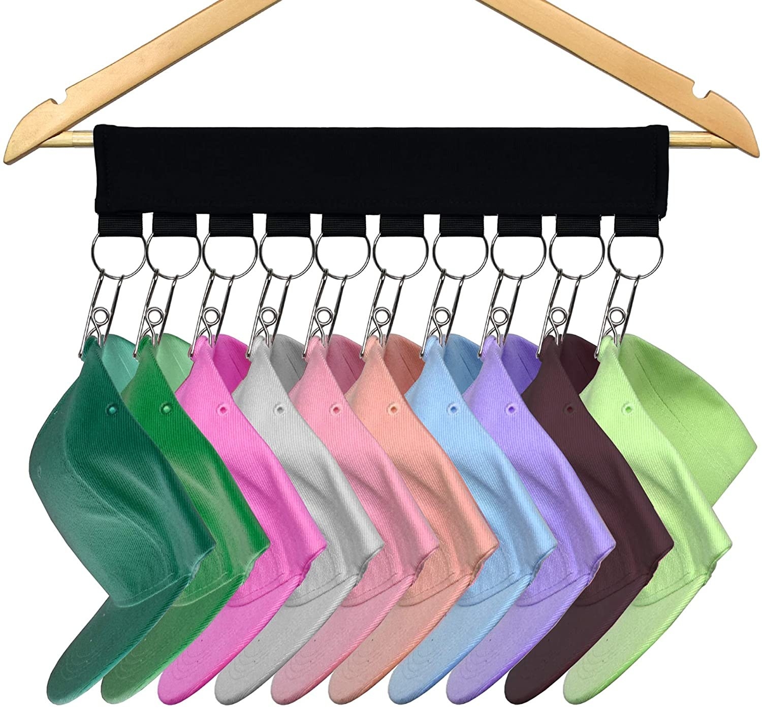 coat hangers with hooks for holding baseball caps