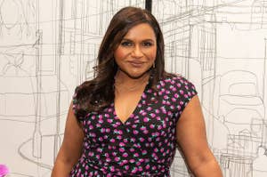 Mindy Kaling during the "Late Night" Press Conference
