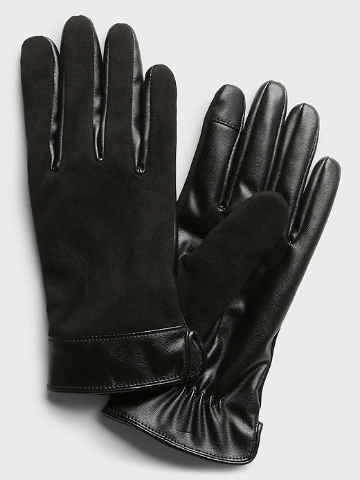 A close-up of the gloves