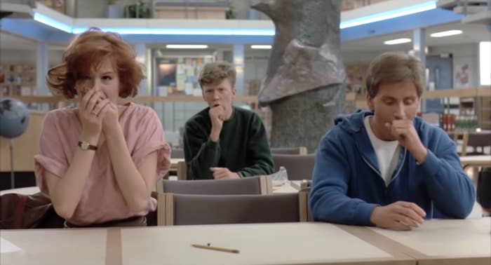 Students coughing from Breakfast Club