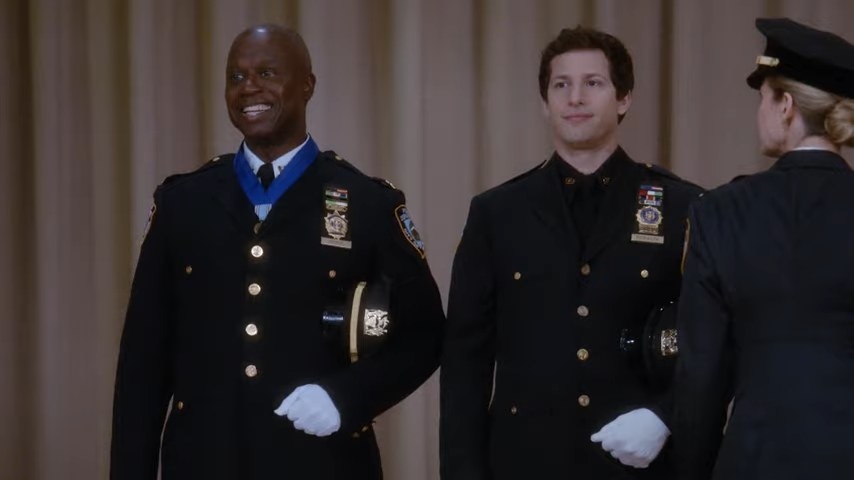Holt smiling after insulting Madeline Wuntch in &quot;Brooklyn Nine-Nine&quot;