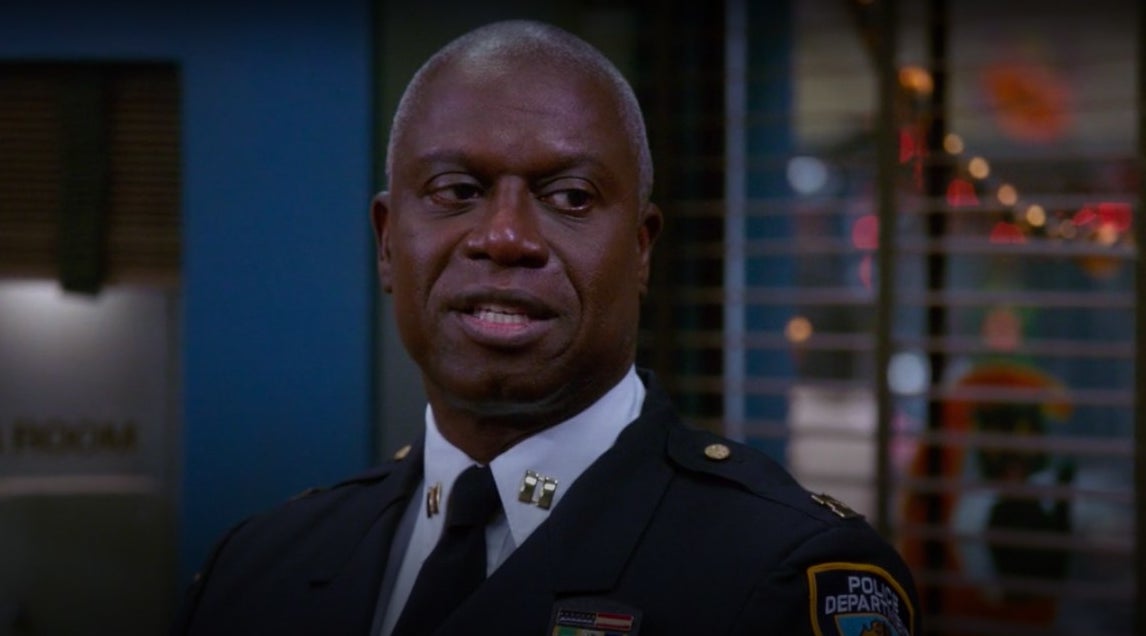 Holt threatening Jake and Amy in &quot;Brooklyn Nine-Nine&quot;