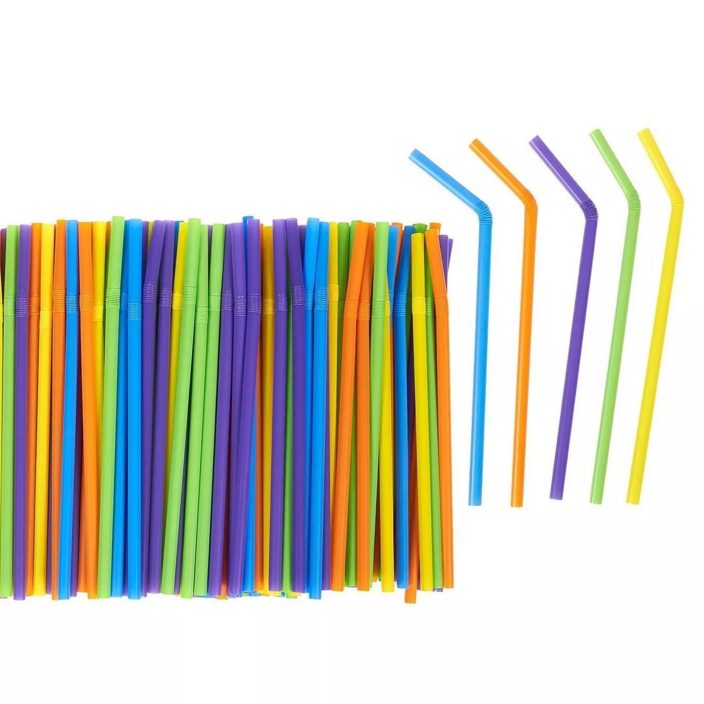 The colorful straws