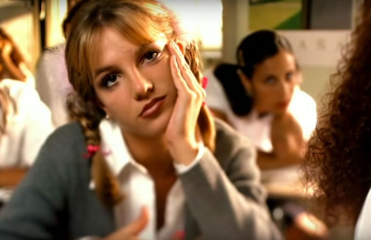 Britney Spears as a school girl in the &quot;...Baby One More Time&quot; music video