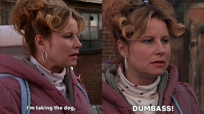 Paulette telling Dewey that she&#x27;s taking the dog