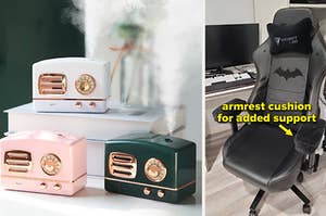 retro humidifiers and armrest cushions for office chairs