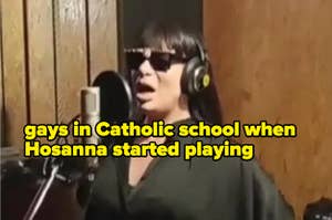 gays in catholic school when hosanna started playing