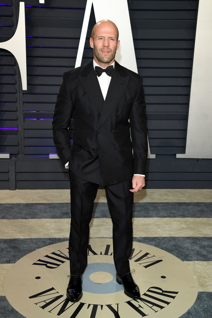 Statham about to enter the Vanity Fair oscar party