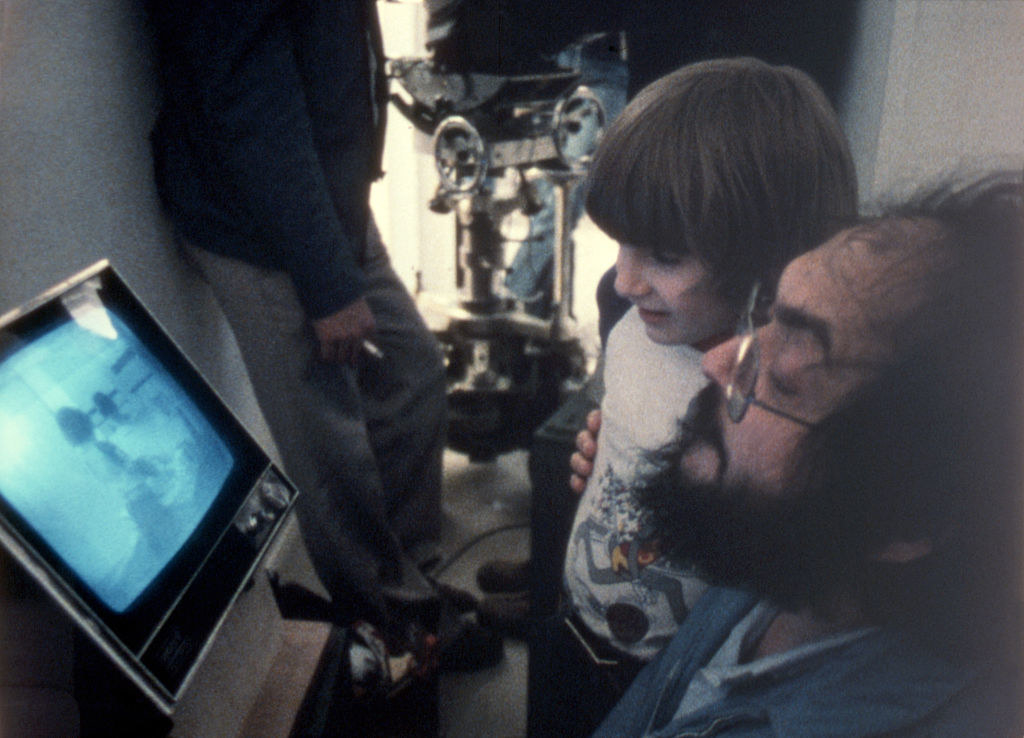 Kubrick on set with Lloyd