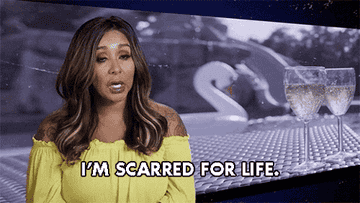 Gif of Snooki saying &quot;I&#x27;m scarred for life&quot;