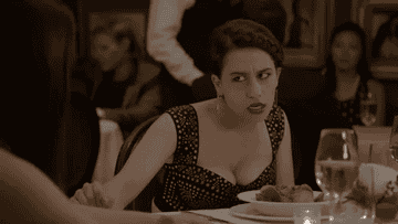 Abby and Alana from "Broad City" out to eat.