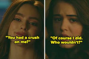 Hope and Josie from "Legacies": "You had a crush on me?" "Of course I did, who wouldn't?"