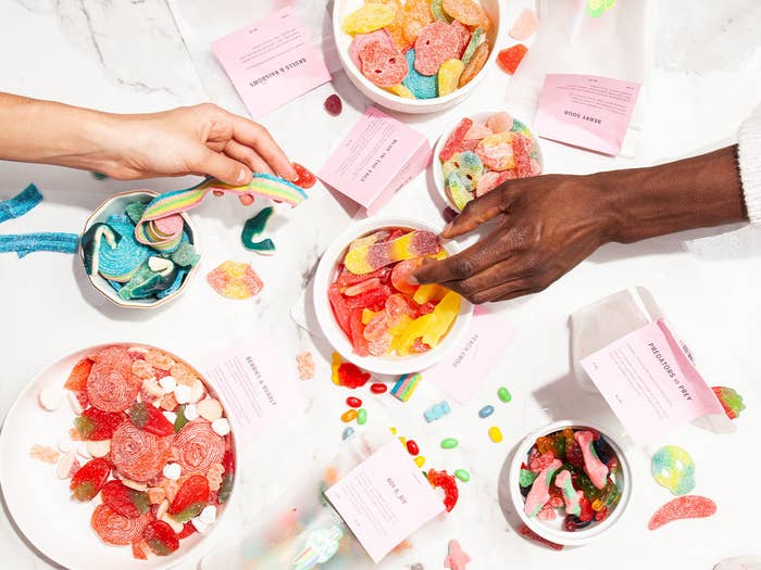 bowls of gummy candy