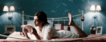 Sonam Kapoor reading a book.