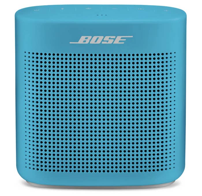 The teal blue speaker