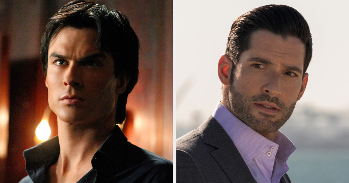 Side-by-side of Damon and Lucifer