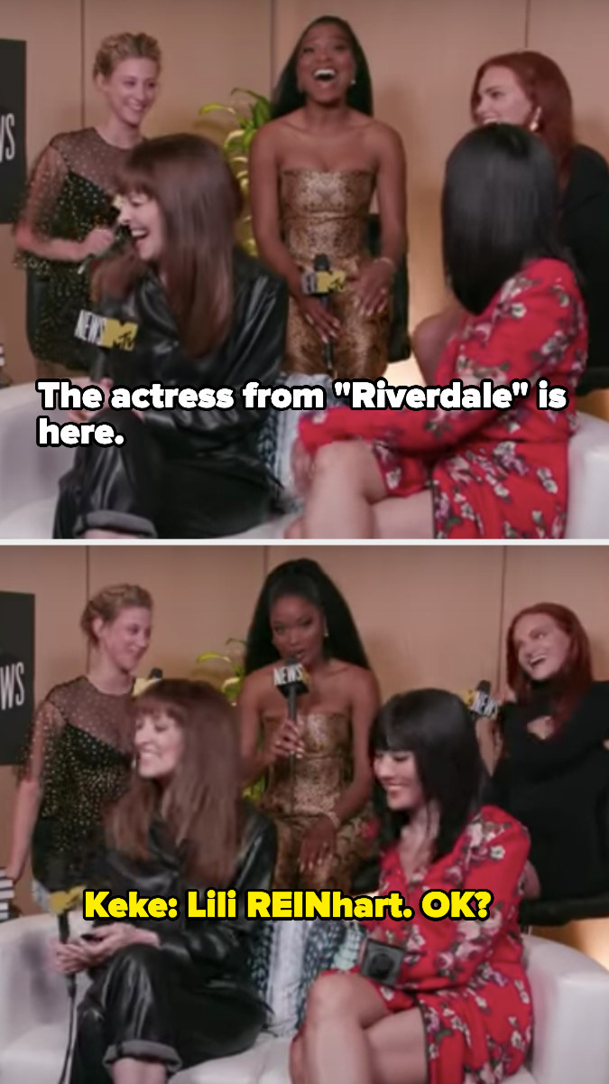 Keke says &quot;Lili REINhart; OK?&quot; after someone says &quot;The actress from RIverdale is here&quot;