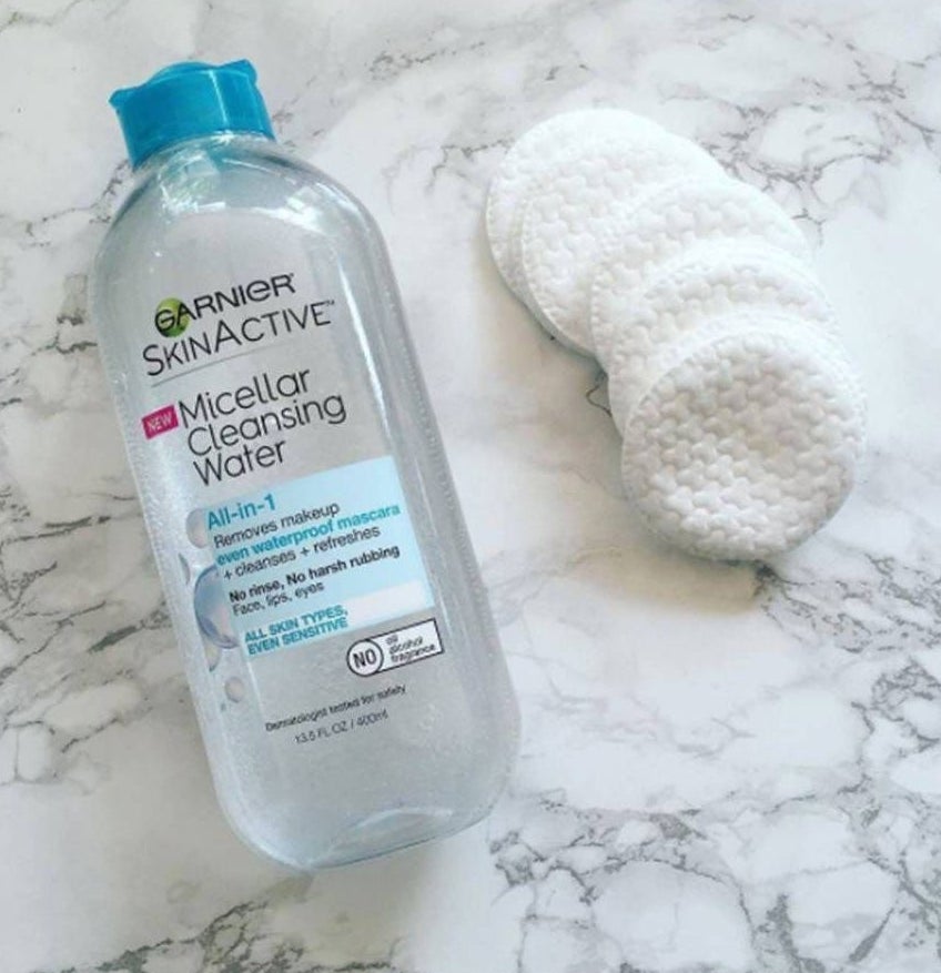 The Garnier micellar cleansing water