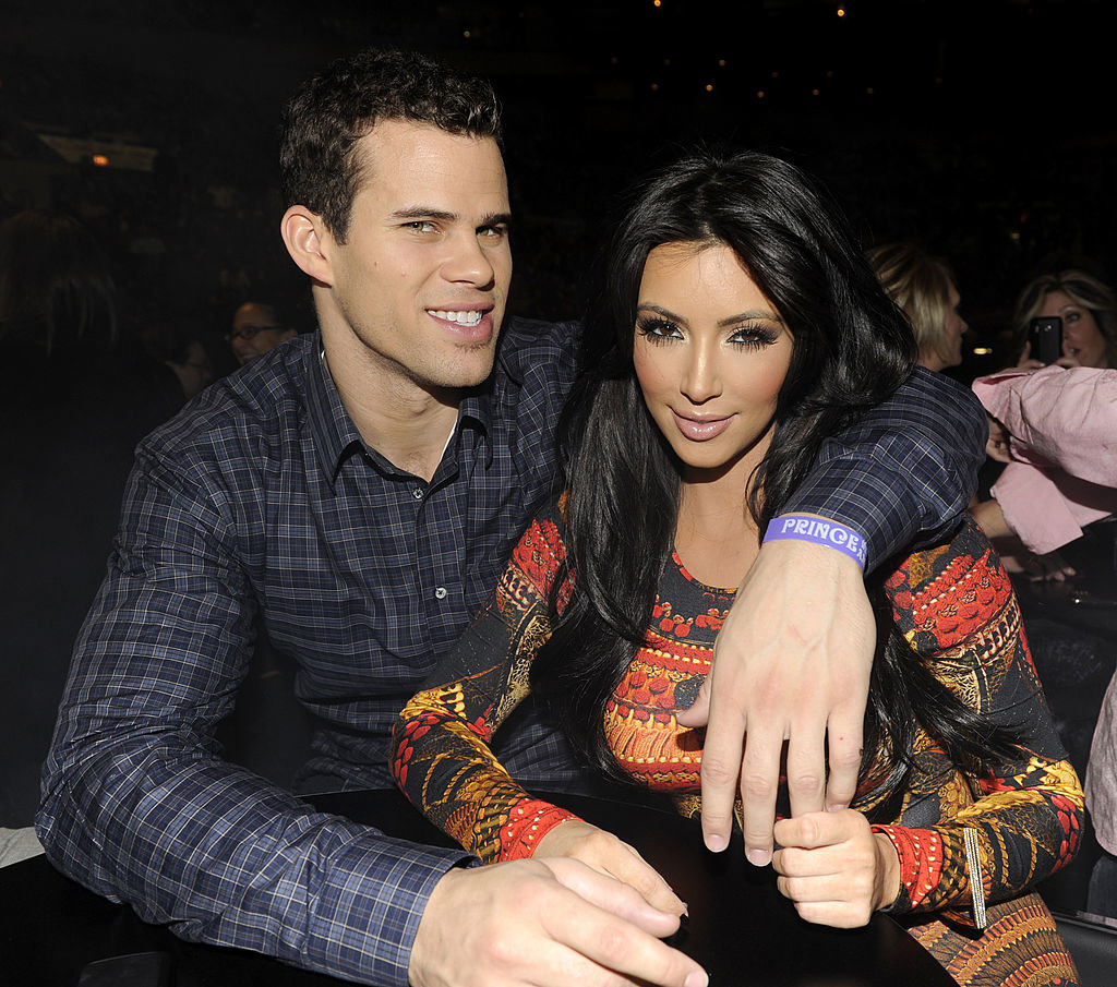 Kris Humphries and Kim Kardashian watch Prince perform during his &quot;Welcome 2 America&quot; tour