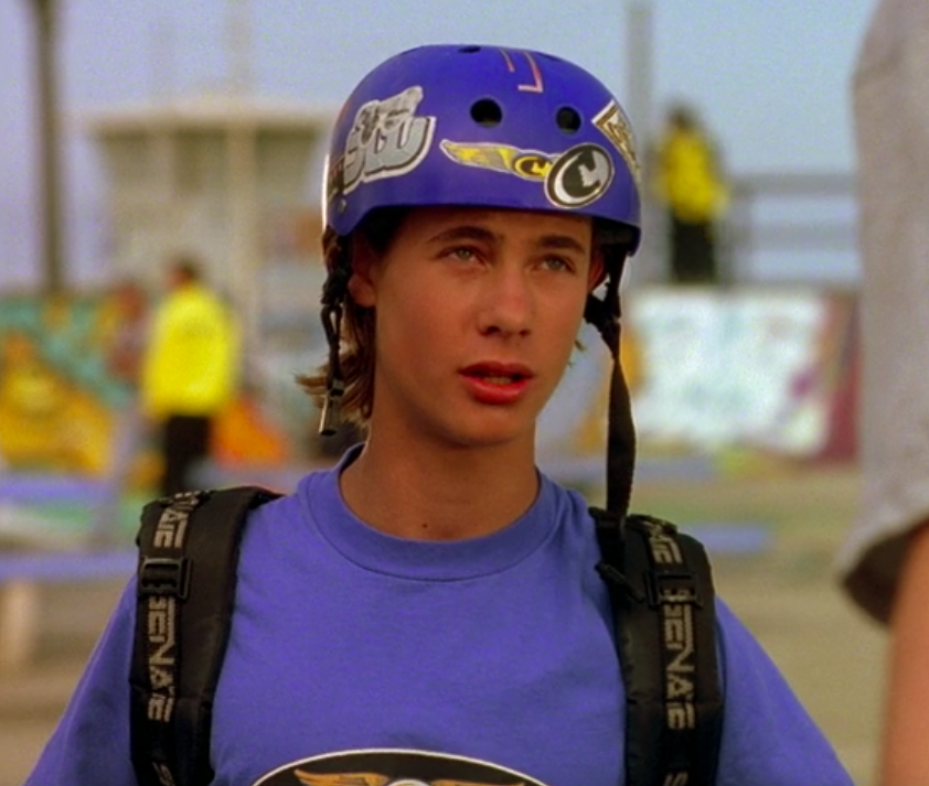 Erik wearing a helmet and backpack in &quot;Brink&quot;