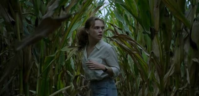 Frannie in a cornfield in "The Stand" (2020)
