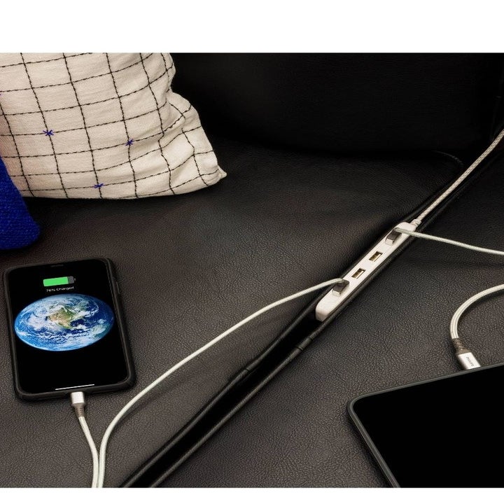 the charging station in action