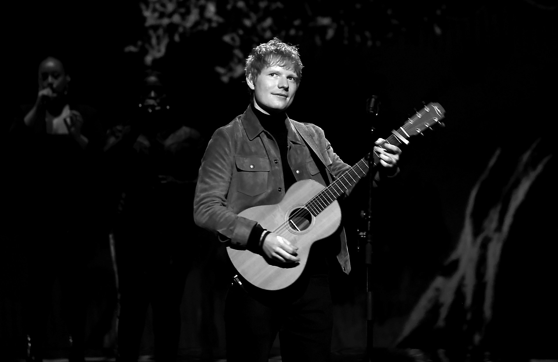 Ed Sheeran performs on stage during the Earthshot Prize 2021 at Alexandra Palace