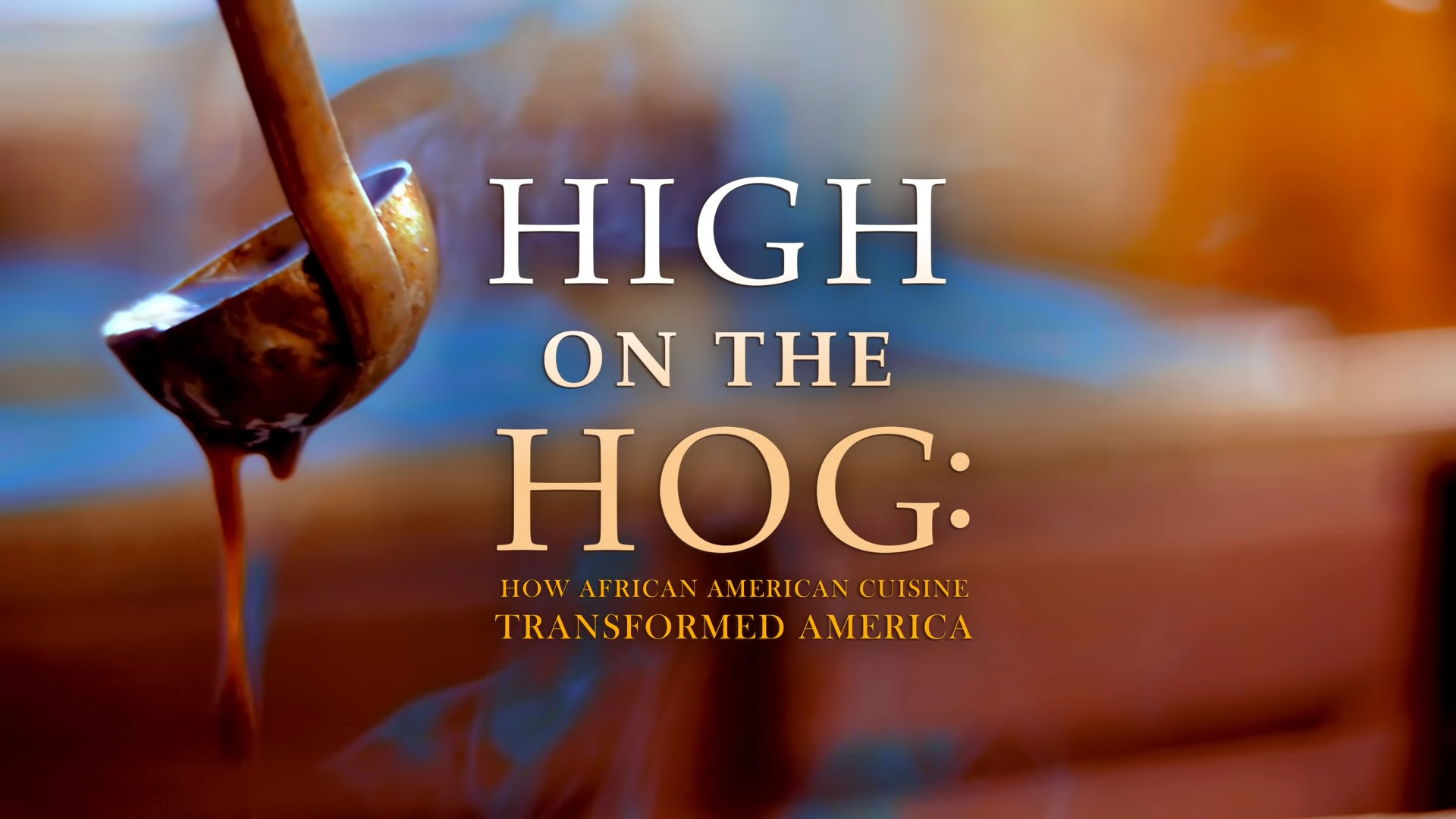 Title image for High on the Hog with ladle in background.