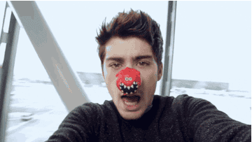One Direction earing clown noses and swinging.