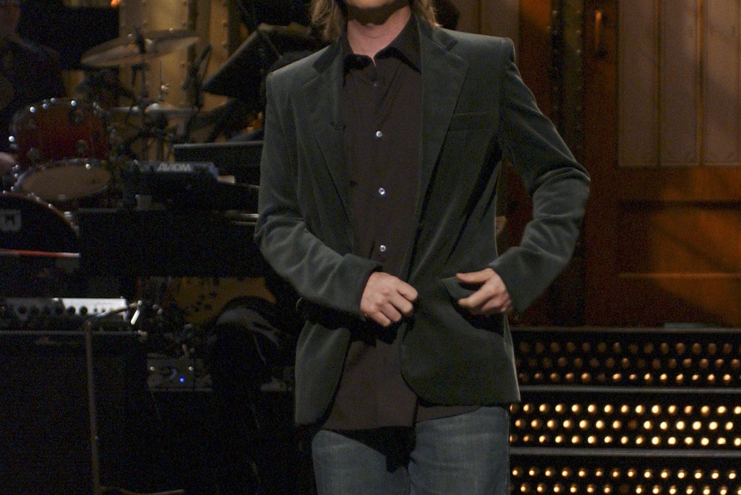 David Spade hosting SNL on stage