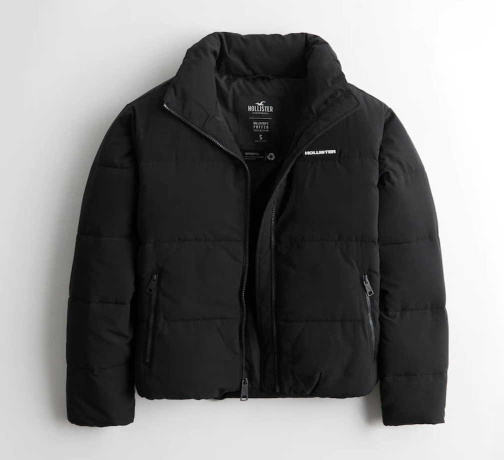 Hollister All Weather Collection Mens Black Winter Jacket size XS