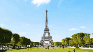 the Eiffel tower
