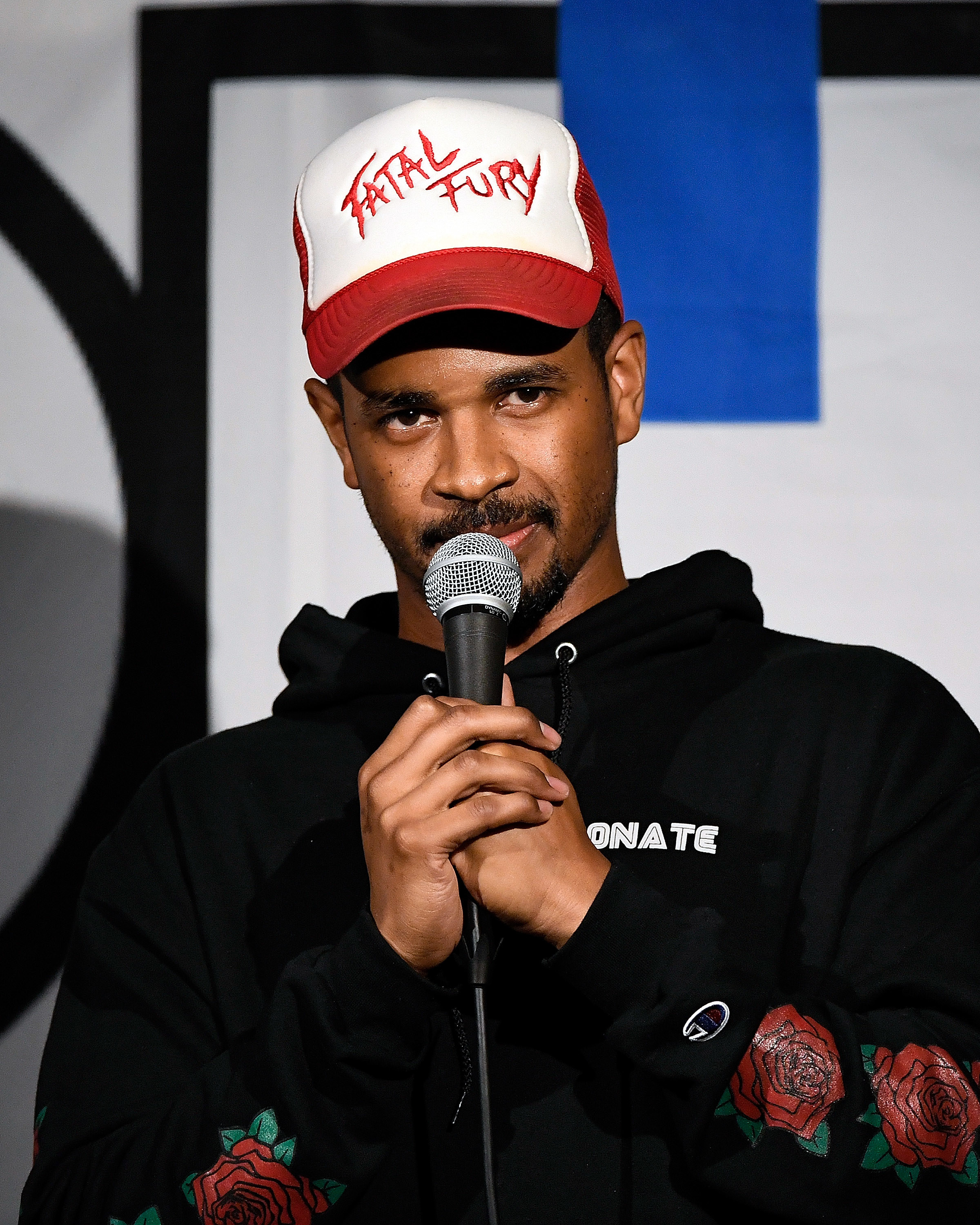 Comedian Damon Wayans Jr. performs during his appearance at the NoHo Comedy Festival at Ha Ha Cafe Comedy Club on May 4, 2019 in North Hollywood, California.