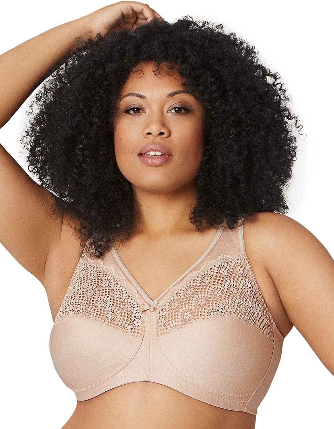 FAFWYP Women's Plus Size Wireless Bras for Large Bust Full Coverage  Everyday Sports Bras No Underwire Comfort Push Up Lace Bralettes Sleeping  Seamless