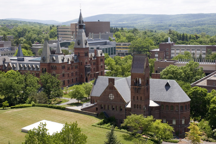 A shot of the Cornell University campus