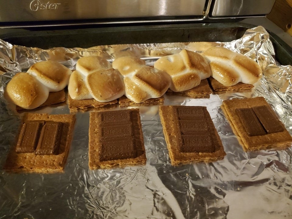 Toaster oven smores