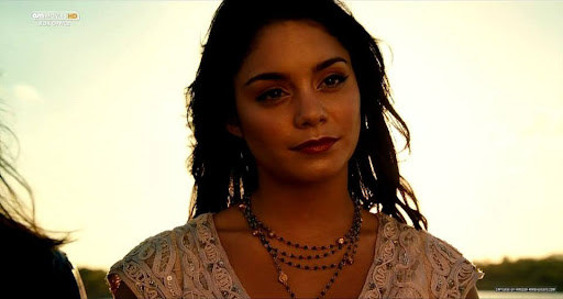 Vanessa Hudgens looks into the sunset