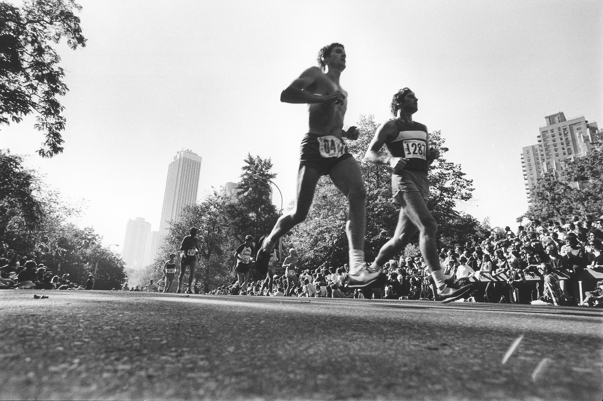Two runners at the 1978 New York City Marathon