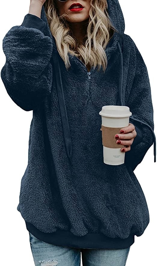 FIYOTE Women Casual Pullover Tops Color Block Long Sleeve Lightweight Sweatshirt Blouses S-2XL 