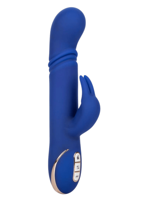 Blue thrusting rabbit vibrator