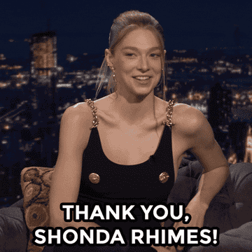 Hunter Schafer says, &quot;Thank you, Shonda Rhimes!&quot;