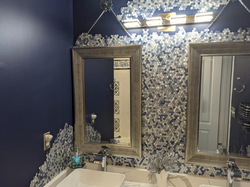 A reviewer's tiled vanity