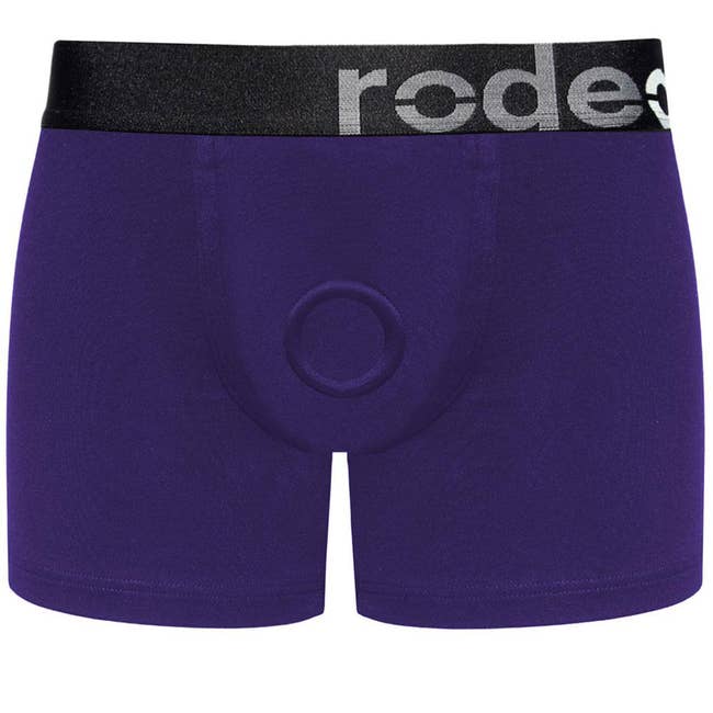 purple harness boxers