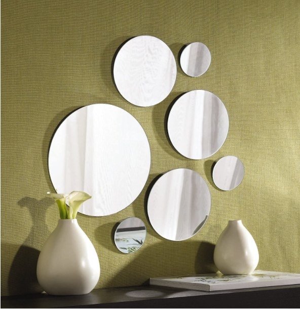 Set de espejos redondos de diferentes tamaños